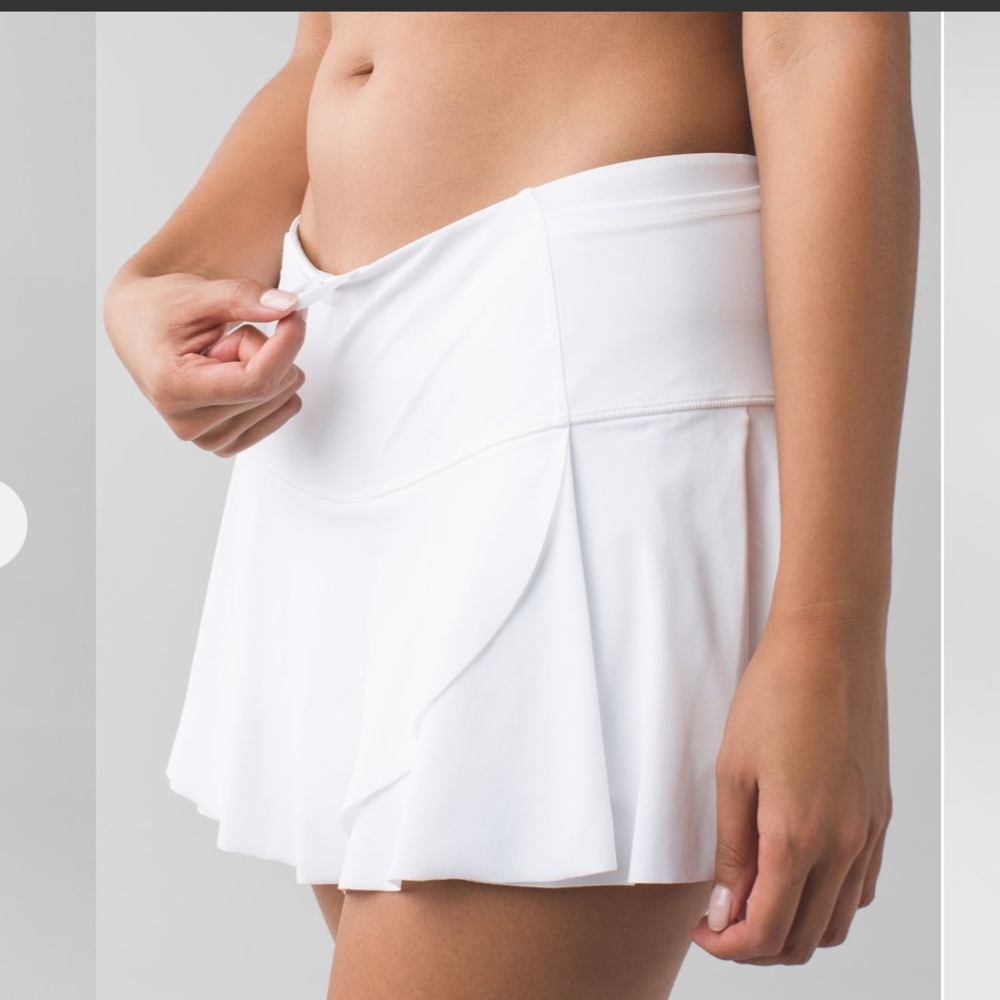 Flawed Lululemon Hit Your Stride Skirt White Size 10
